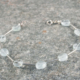 Armband aquamarijn en zilver lichtblauwe edelsteen edelstenen zilveren basic ontwerp, edelsteen voor hooikoorts, edelsteen tegen hooikoorts of allergie