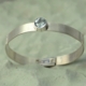 Armband zilver met aquamarijn