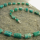 Ketting Amazoniet en zilver zilveren amazonieten groene edelsteen handgemaakte ketting LYAM edelsmeden edelsmid