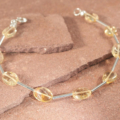 Armband citrien en zilver