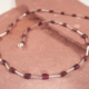 Ketting granaat en zilver