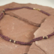 Ketting granaat en verguld zilver, snoer, rhodoliet, klassiek snoer, handgemaakt, maat S M
