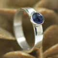Ring ioliet en zilver