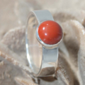 Ring jaspis en zilver