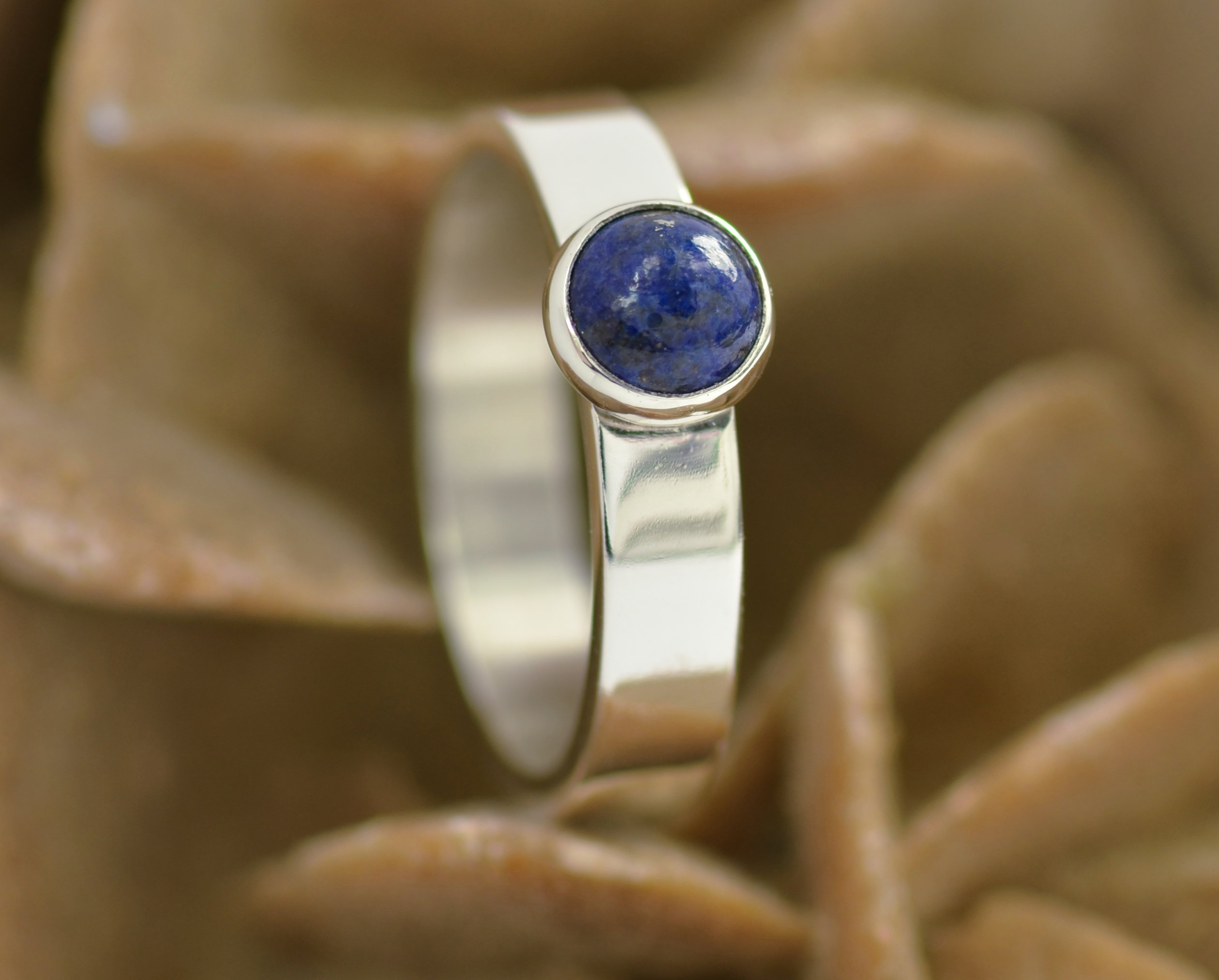 Ring lapis lazuli zilver