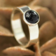 Ring onyx en zilver