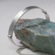Armband zilver, Timber, gehamerd, geruwd zilver, handgemaakt door LYAM edelsmeden