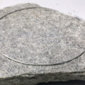 Zilveren spang, zilveren omega snoer ketting, ronde ketting